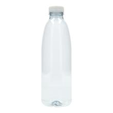 rPET Flasche 1000ml mit Deckel weiss Produktbild