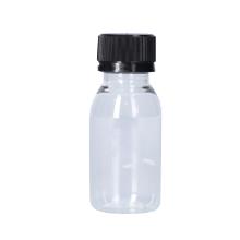 PET-Flasche 60ml transparent mit schwarzem Deckel Produktbild