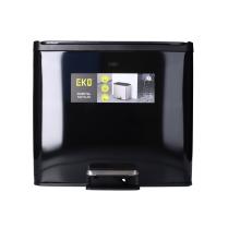 Wastebin 38.8 cm x 46.2 cm x 41.1 cm 2x15l black wih pedal product photo
