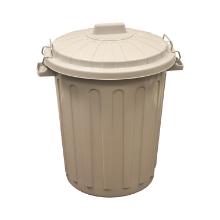 Abfallbeh&auml;lter &Oslash; 43 cm x 57 cm 46L grau mit Verschlussb&uuml;gel Produktbild