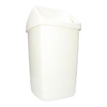 Abfallbeh&auml;lter 30 cm x 30 cm x 56 cm 25l weiss mit Schwingdeckel Produktbild