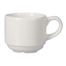 Tasse Porzellan &Oslash; 6 cm x 5 cm 83 ml weiss stapelbar (S) Produktbild