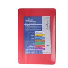 Schneidbrett 45 cm x 30 cm x 1,2 cm rot HACCP mit F&uuml;&szlig;chen Produktbild