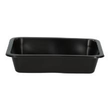 Reusable menue tray 227 mm x 178 mm x 50 mm undivided 1270 ml black product photo