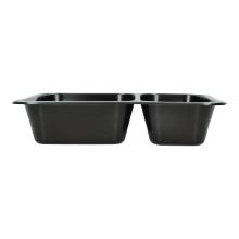 Mehrweg-Men&uuml;schale 227 mm x 178 mm x 50 mm 2-geteilt 450+720ml schwarz Produktbild