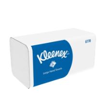 Folded towels 31.8 cm x 21.5 cm 2-ply Interfold white Kleenex product photo