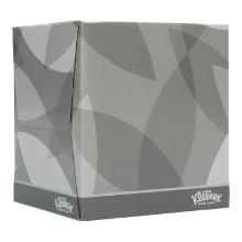 Kosmetikt&uuml;cher 19 cm x 22 cm 2-lagig weiss W&uuml;rfel-Box Kleenex Produktbild