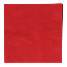 Napkin 24 cm x 24 cm 2-lagig 1/4 fold red product photo