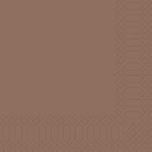 Serviette 40 cm x 40 cm 3-lagig 1/4 Falz chestnut Produktbild