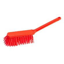 Hand broom 31 cm x 4 cm x 9 cm red hard bristles product photo