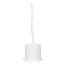 WC-Garnitur Topfform PP 375 mm mit Rundb&uuml;rste weiss Produktbild