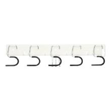 PP- Ger&auml;teleiste 440 mm x 50 mm mit 5 Stielhalterungen Produktbild