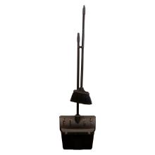 Kehrgarnitur 300 mm x 310 mm x 1000 mm schwarz mit langem Stahlstiel Produktbild