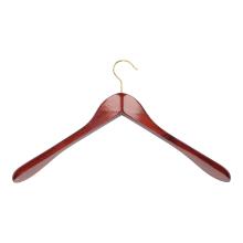 Coathanger wood without bar with wide shoulder mahogany product photo