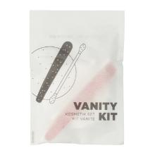 Vanity Kit 4U - cotton buds, cotton pads, nailfile in paper pulp bag product photo