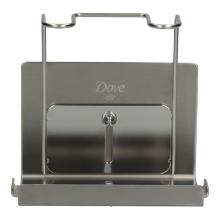 DOVE PRO Edelstahl-Wandhalterung 16 cm x 16 cm x 14 cm silber (DOPPEL) Produktbild