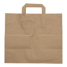 Kraftpapier-Tragetaschen 32 cm x 17 cm  x 27 cm braun 70g VERIVE Produktbild