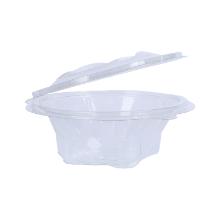 Salatbox rPET &Oslash; 123 mm x 60 mm 250 ml transparent mit anh. Deckel VERIVE Produktbild