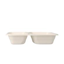 Zellulose-Schale 227 mm x 178 mm x 45 mm 2-geteilt natur 612+456 ml VERIVE Produktbild