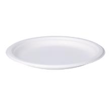 Bagasse-Teller &Oslash; 23 cm x 2 cm ungeteilt weiss VERIVE Produktbild