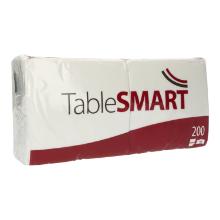 Serviette 33 cm x 33 cm 1-lagig 1/4 Falz wei&szlig; TableSMART Produktbild