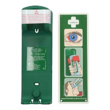 Wall mount 27 cm x 9 cm x 7 cm green for eye shower product photo