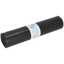 rLDPE waste bag 700 mm x 1100 mm black on roll 120l T60 product photo