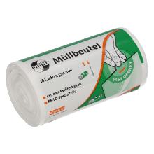 LDPE-M&uuml;llbeutel 460 mm x 520 mm weiss a. Rolle 18l Produktbild