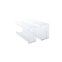 Acrylic disposable glove dispenser XL 25 cm x 13.5 cm x 9.5 cm transparent 3part product photo