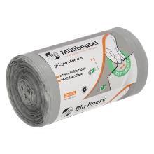 rLDPE-M&uuml;llbeutel 500 mm x 600 mm grau a. Rolle 30L Produktbild