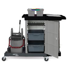 Cleaning trolley MatriX 127 cm x 65 cm x 116 cm 4x6L gray product photo