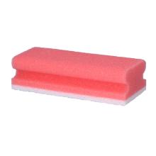 Pflegeschwamm 15,5 cm x 7 cm  rot-weiss Produktbild