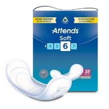 Attends Soft 6 (individually wrapped) - Incontinence pads product photo