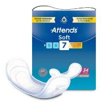 Attends Soft 7 (individually wrapped) - Incontinence pads product photo