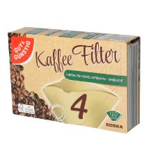 G&G coffee filter 12.5 cm x 18.5 cm unbleached brown No.4 product photo