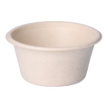 Bagasse-Dip-Sch&auml;lchen &Oslash; 6,2 cm x 3 cm 50 ml braun Produktbild
