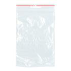 LDPE Schnellverschlussbeutel 100 mm x 150 mm 40 my transparent mit Loch Produktbild