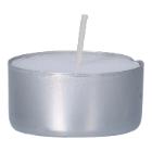 Tealights &Oslash; 38 mm in metal cups white  6 hours burning time product photo