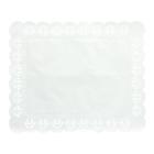 Doily 26 cm x 32 cm white product photo