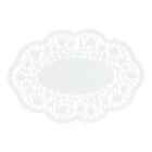 Mocha doilies oval 13 cm x 18 cm white product photo