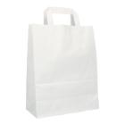 Craftpaper-Carrierbags 22 cm x 11 cm x 28 cm white 70g product photo