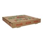 Pizzabox Francia 33 cm x 33 cm x 4 cm brown neutral printing Flag product photo