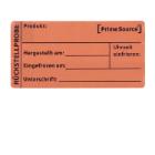 Label R&uuml;ckstellprobe PrimeSource 1 Rolle = 250 Etiketten Produktbild