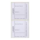 Label Lager 40 mm x 40 mm wasserl&ouml;slich 1500 Stck je Rolle (S) Produktbild