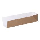 Hot dog packaging 179 mm x 42 mm x 40 mm single side open brown product photo