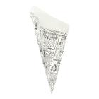 Pointed bags parchment 21 cm x 29.5 cm 250g greaseproof newspaper print product photo