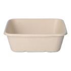 Bagasse-Salatschale 155 mm x 155 mm x 53 mm 900 ml ungeteilt braun Produktbild