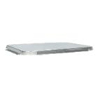 Aluminium lid with burnshed corner 227mmx177mmx12mm stamping "2" for meal-trays product photo