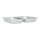 Alu-Men&uuml;schale 227 mm x 176 mm x 30 mm 2-geteilt 1/2+1/2 1100 ml Gastro-Line Produktbild
