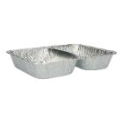 Alu-Men&uuml;schale 227 mm x 176 mm x 40 mm 2-geteilt 1/3+2/3 550+415ml Pro-Line. Produktbild